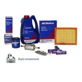 Kit Afinacion Chevy 1996-2012 Aceite 15w40 Multigrado Bujia Convencional