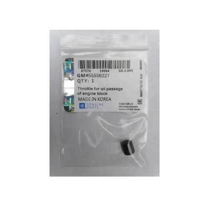 Valvula Verificadora Flujo Aceite Cruze 1.8 2012-2017